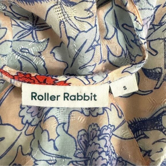 Roller Rabbit Issa Floral Midi Dress Sz S - Picture 5 of 9